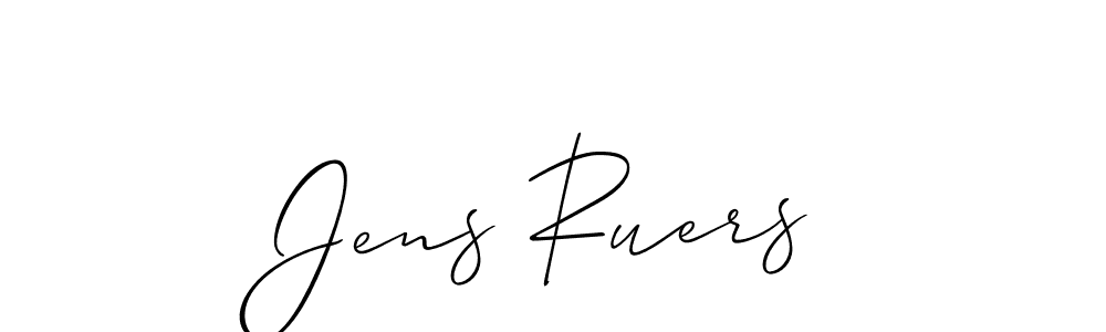 How to make Jens Ruers signature? Allison_Script is a professional autograph style. Create handwritten signature for Jens Ruers name. Jens Ruers signature style 2 images and pictures png