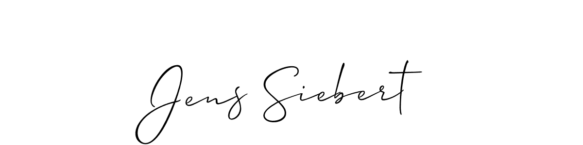 Jens Siebert stylish signature style. Best Handwritten Sign (Allison_Script) for my name. Handwritten Signature Collection Ideas for my name Jens Siebert. Jens Siebert signature style 2 images and pictures png