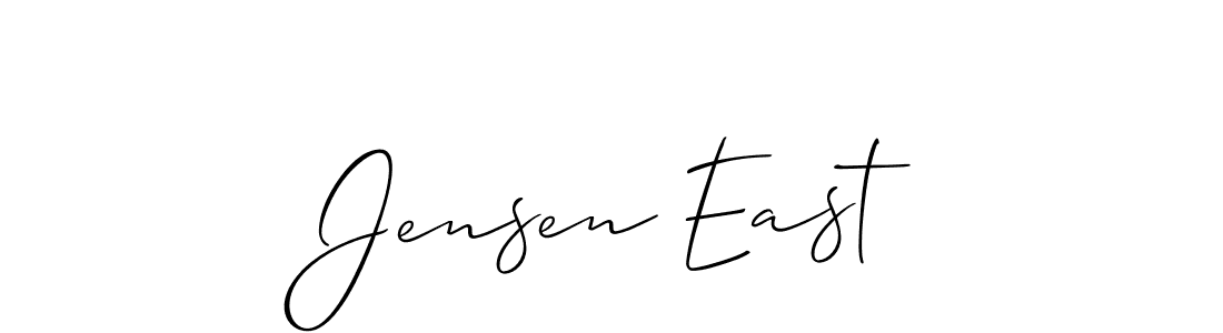 Allison_Script is a professional signature style that is perfect for those who want to add a touch of class to their signature. It is also a great choice for those who want to make their signature more unique. Get Jensen East name to fancy signature for free. Jensen East signature style 2 images and pictures png