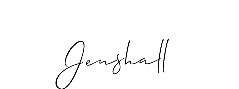 How to make Jenshall signature? Allison_Script is a professional autograph style. Create handwritten signature for Jenshall name. Jenshall signature style 2 images and pictures png