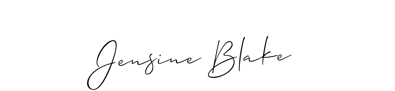 Once you've used our free online signature maker to create your best signature Allison_Script style, it's time to enjoy all of the benefits that Jensine Blake name signing documents. Jensine Blake signature style 2 images and pictures png