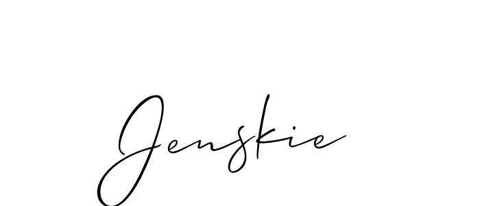 Here are the top 10 professional signature styles for the name Jenskie. These are the best autograph styles you can use for your name. Jenskie signature style 2 images and pictures png