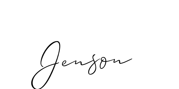 Best and Professional Signature Style for Jenson. Allison_Script Best Signature Style Collection. Jenson signature style 2 images and pictures png