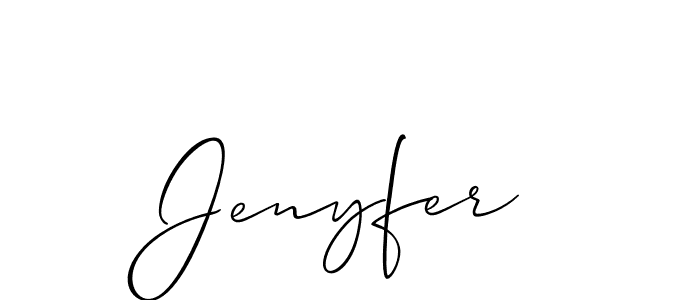 Jenyfer stylish signature style. Best Handwritten Sign (Allison_Script) for my name. Handwritten Signature Collection Ideas for my name Jenyfer. Jenyfer signature style 2 images and pictures png