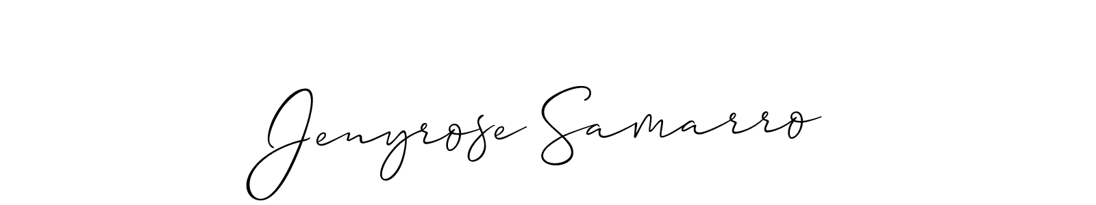You can use this online signature creator to create a handwritten signature for the name Jenyrose Samarro. This is the best online autograph maker. Jenyrose Samarro signature style 2 images and pictures png