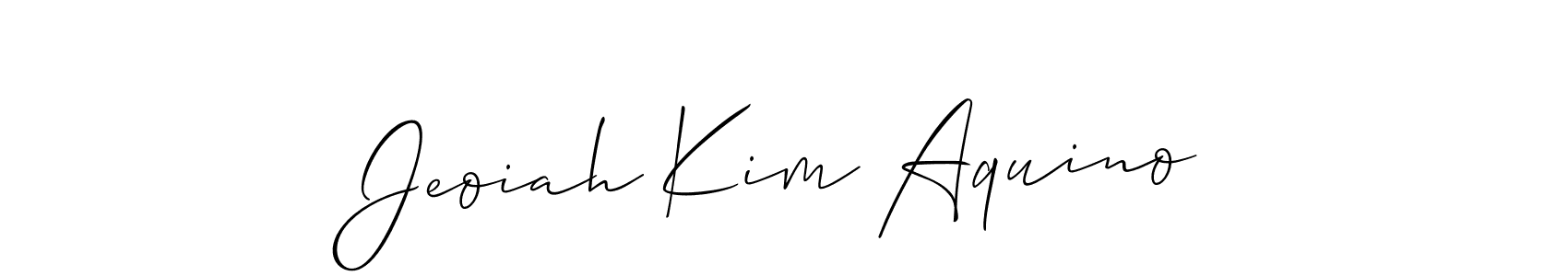 Make a beautiful signature design for name Jeoiah Kim Aquino. Use this online signature maker to create a handwritten signature for free. Jeoiah Kim Aquino signature style 2 images and pictures png