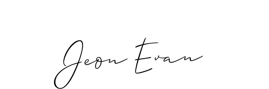 You can use this online signature creator to create a handwritten signature for the name Jeon Evan. This is the best online autograph maker. Jeon Evan signature style 2 images and pictures png