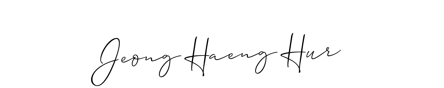 Make a beautiful signature design for name Jeong Haeng Hur. Use this online signature maker to create a handwritten signature for free. Jeong Haeng Hur signature style 2 images and pictures png