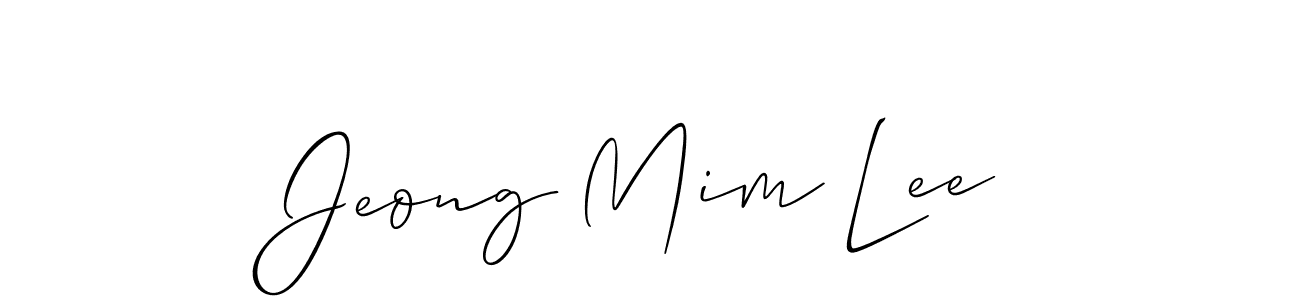 Once you've used our free online signature maker to create your best signature Allison_Script style, it's time to enjoy all of the benefits that Jeong Mim Lee name signing documents. Jeong Mim Lee signature style 2 images and pictures png