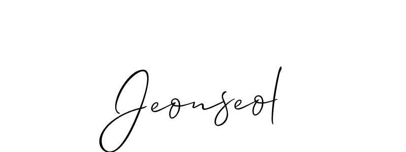 Similarly Allison_Script is the best handwritten signature design. Signature creator online .You can use it as an online autograph creator for name Jeonseol. Jeonseol signature style 2 images and pictures png