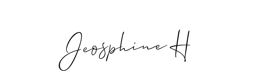 Similarly Allison_Script is the best handwritten signature design. Signature creator online .You can use it as an online autograph creator for name Jeosphine H. Jeosphine H signature style 2 images and pictures png