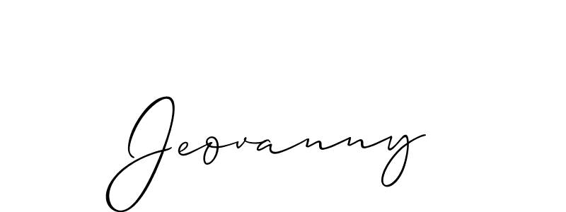if you are searching for the best signature style for your name Jeovanny. so please give up your signature search. here we have designed multiple signature styles  using Allison_Script. Jeovanny signature style 2 images and pictures png