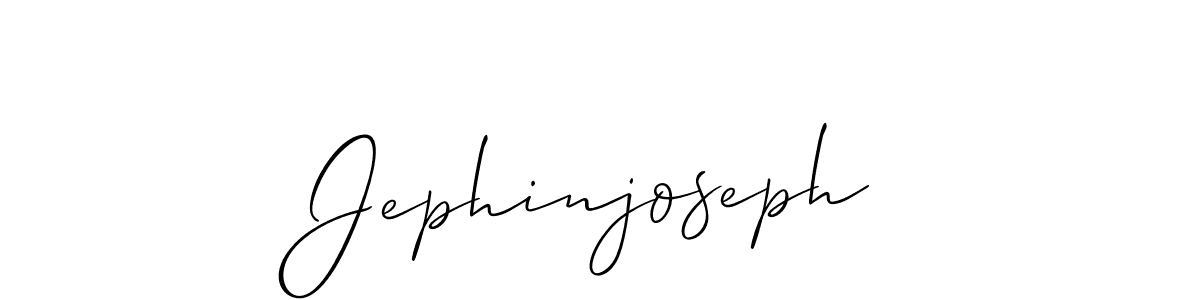 Also we have Jephinjoseph name is the best signature style. Create professional handwritten signature collection using Allison_Script autograph style. Jephinjoseph signature style 2 images and pictures png