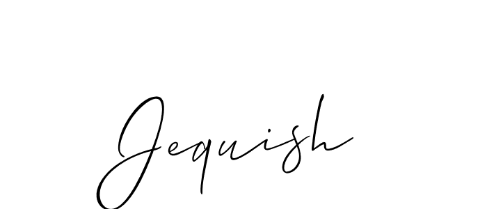 Similarly Allison_Script is the best handwritten signature design. Signature creator online .You can use it as an online autograph creator for name Jequish. Jequish signature style 2 images and pictures png