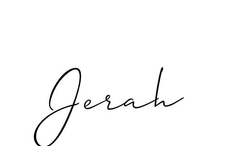 Also You can easily find your signature by using the search form. We will create Jerah name handwritten signature images for you free of cost using Allison_Script sign style. Jerah signature style 2 images and pictures png