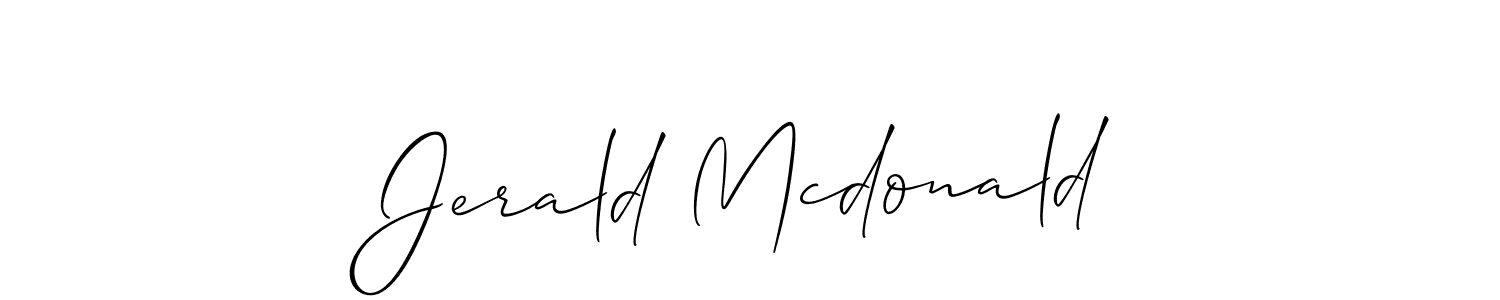 Once you've used our free online signature maker to create your best signature Allison_Script style, it's time to enjoy all of the benefits that Jerald Mcdonald name signing documents. Jerald Mcdonald signature style 2 images and pictures png