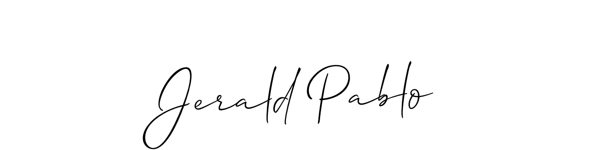 How to Draw Jerald Pablo signature style? Allison_Script is a latest design signature styles for name Jerald Pablo. Jerald Pablo signature style 2 images and pictures png