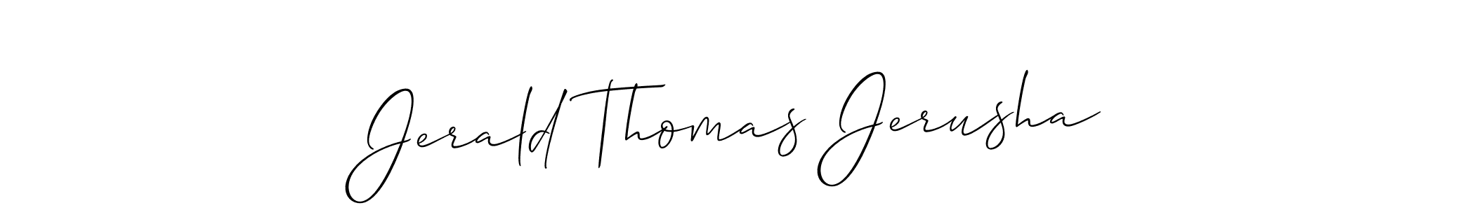 How to make Jerald Thomas Jerusha signature? Allison_Script is a professional autograph style. Create handwritten signature for Jerald Thomas Jerusha name. Jerald Thomas Jerusha signature style 2 images and pictures png