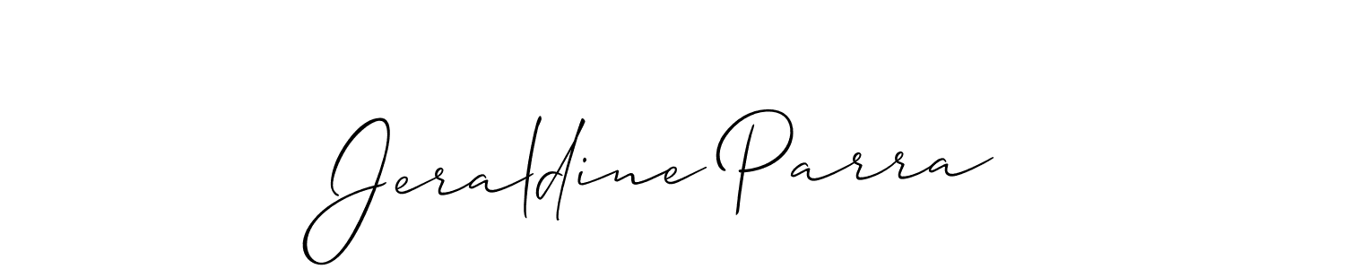Best and Professional Signature Style for Jeraldine Parra. Allison_Script Best Signature Style Collection. Jeraldine Parra signature style 2 images and pictures png
