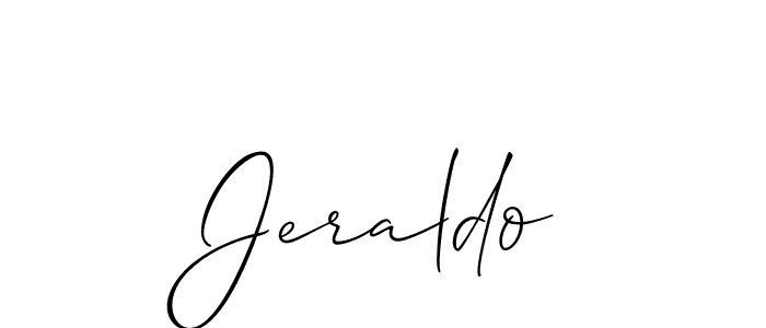 Similarly Allison_Script is the best handwritten signature design. Signature creator online .You can use it as an online autograph creator for name Jeraldo. Jeraldo signature style 2 images and pictures png