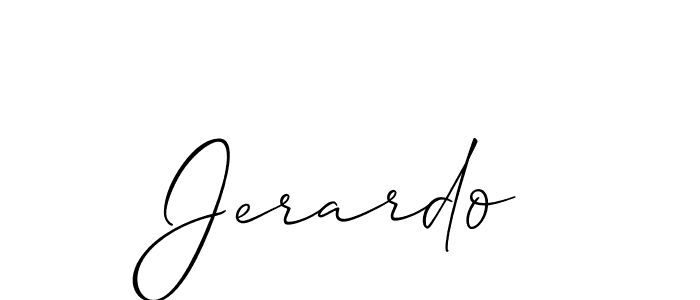 if you are searching for the best signature style for your name Jerardo. so please give up your signature search. here we have designed multiple signature styles  using Allison_Script. Jerardo signature style 2 images and pictures png