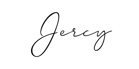 It looks like you need a new signature style for name Jercy. Design unique handwritten (Allison_Script) signature with our free signature maker in just a few clicks. Jercy signature style 2 images and pictures png