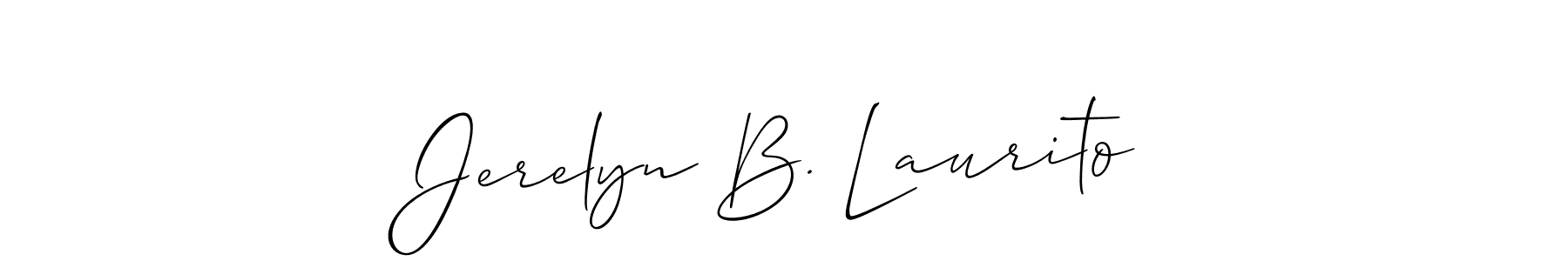 See photos of Jerelyn B. Laurito official signature by Spectra . Check more albums & portfolios. Read reviews & check more about Allison_Script font. Jerelyn B. Laurito signature style 2 images and pictures png