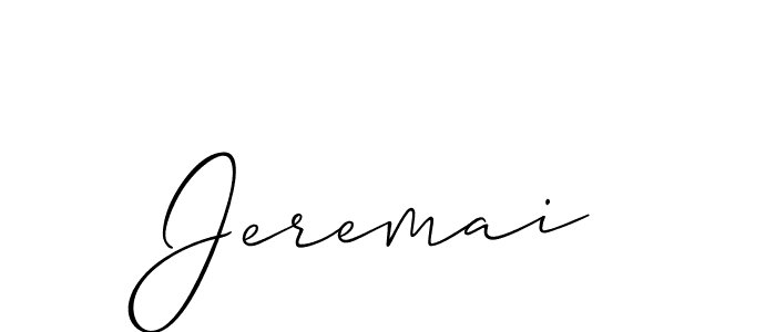 Also we have Jeremai name is the best signature style. Create professional handwritten signature collection using Allison_Script autograph style. Jeremai signature style 2 images and pictures png