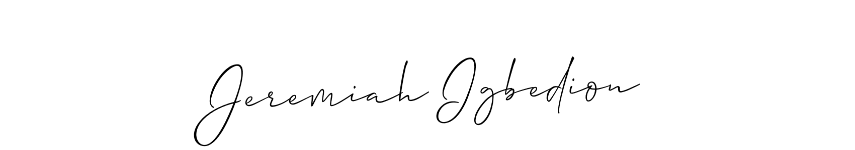 Once you've used our free online signature maker to create your best signature Allison_Script style, it's time to enjoy all of the benefits that Jeremiah Igbedion name signing documents. Jeremiah Igbedion signature style 2 images and pictures png