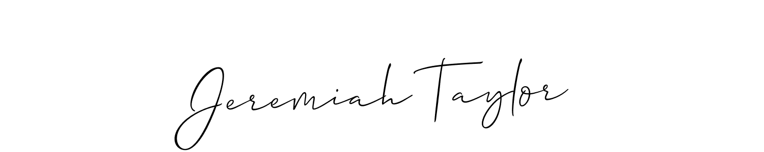 It looks lik you need a new signature style for name Jeremiah Taylor. Design unique handwritten (Allison_Script) signature with our free signature maker in just a few clicks. Jeremiah Taylor signature style 2 images and pictures png