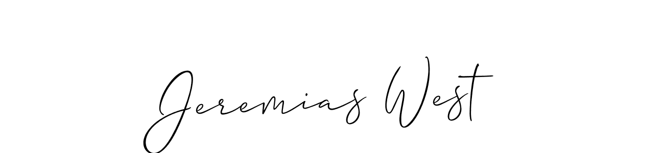Similarly Allison_Script is the best handwritten signature design. Signature creator online .You can use it as an online autograph creator for name Jeremias West. Jeremias West signature style 2 images and pictures png