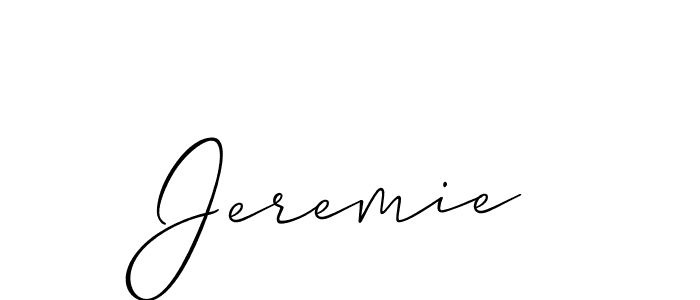 You should practise on your own different ways (Allison_Script) to write your name (Jeremie) in signature. don't let someone else do it for you. Jeremie signature style 2 images and pictures png