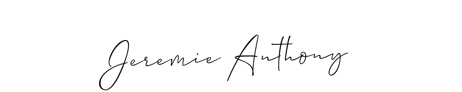 How to make Jeremie Anthony signature? Allison_Script is a professional autograph style. Create handwritten signature for Jeremie Anthony name. Jeremie Anthony signature style 2 images and pictures png