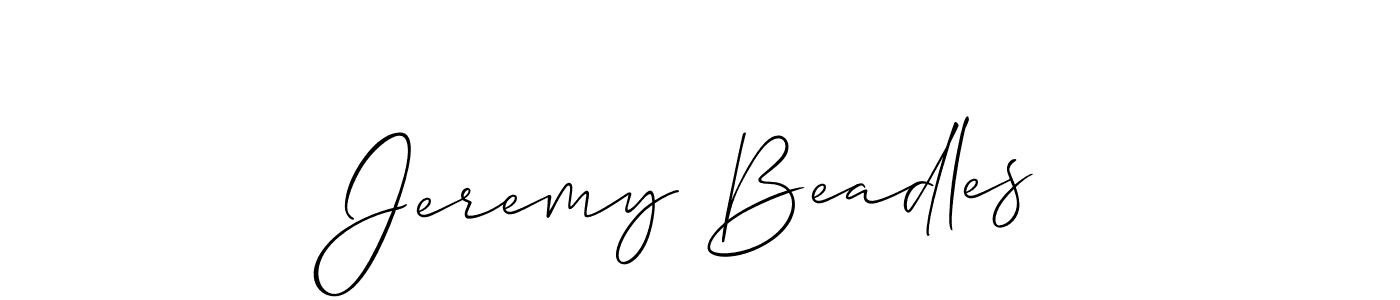 How to Draw Jeremy Beadles signature style? Allison_Script is a latest design signature styles for name Jeremy Beadles. Jeremy Beadles signature style 2 images and pictures png