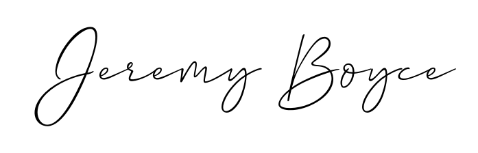 It looks like you need a new signature style for name Jeremy Boyce. Design unique handwritten (Allison_Script) signature with our free signature maker in just a few clicks. Jeremy Boyce signature style 2 images and pictures png