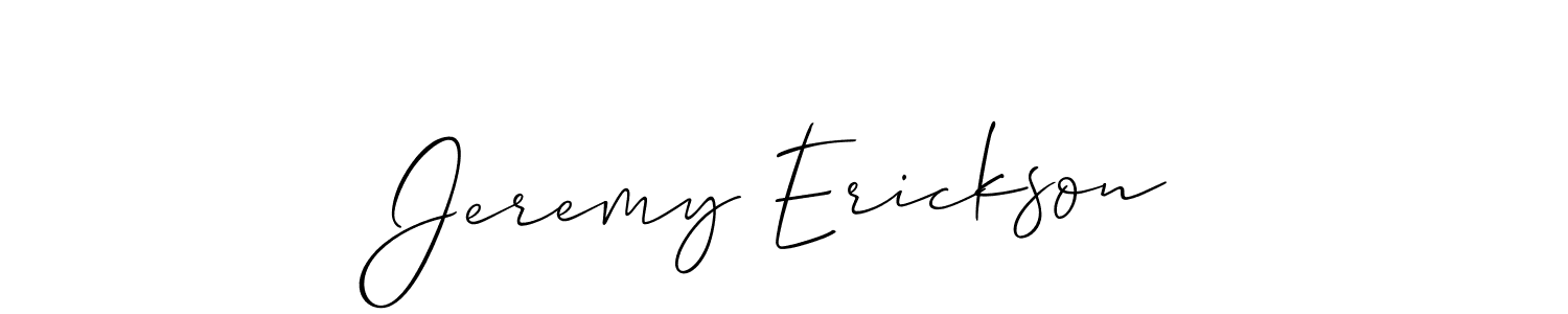 Also we have Jeremy Erickson name is the best signature style. Create professional handwritten signature collection using Allison_Script autograph style. Jeremy Erickson signature style 2 images and pictures png