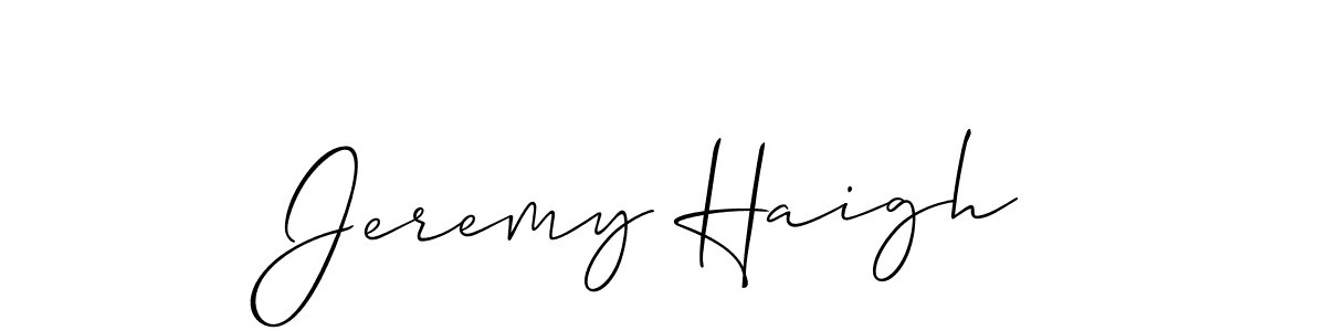 Make a beautiful signature design for name Jeremy Haigh. With this signature (Allison_Script) style, you can create a handwritten signature for free. Jeremy Haigh signature style 2 images and pictures png