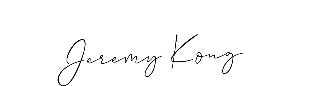 You should practise on your own different ways (Allison_Script) to write your name (Jeremy Kong) in signature. don't let someone else do it for you. Jeremy Kong signature style 2 images and pictures png