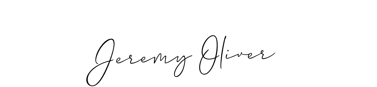 Also we have Jeremy Oliver name is the best signature style. Create professional handwritten signature collection using Allison_Script autograph style. Jeremy Oliver signature style 2 images and pictures png