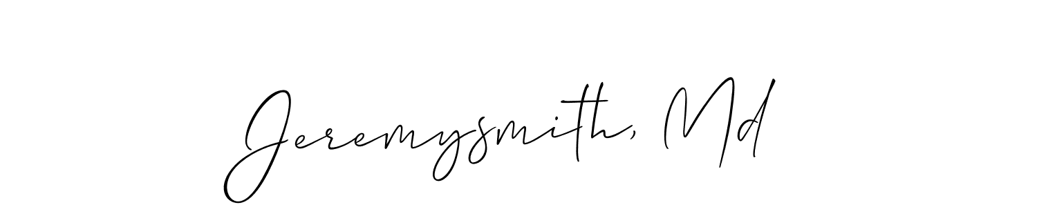 Create a beautiful signature design for name Jeremysmith, Md. With this signature (Allison_Script) fonts, you can make a handwritten signature for free. Jeremysmith, Md signature style 2 images and pictures png