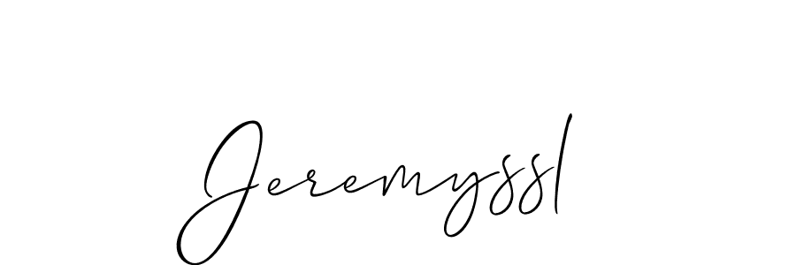 Jeremyssl stylish signature style. Best Handwritten Sign (Allison_Script) for my name. Handwritten Signature Collection Ideas for my name Jeremyssl. Jeremyssl signature style 2 images and pictures png