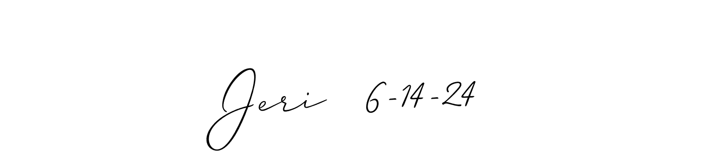 Create a beautiful signature design for name Jeri   6-14-24. With this signature (Allison_Script) fonts, you can make a handwritten signature for free. Jeri   6-14-24 signature style 2 images and pictures png