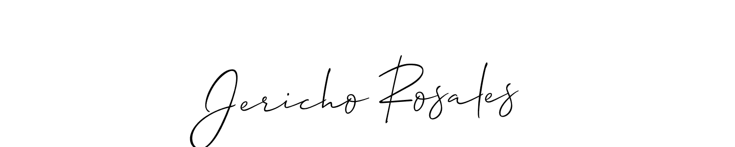 Create a beautiful signature design for name Jericho Rosales. With this signature (Allison_Script) fonts, you can make a handwritten signature for free. Jericho Rosales signature style 2 images and pictures png