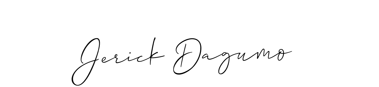 Best and Professional Signature Style for Jerick Dagumo. Allison_Script Best Signature Style Collection. Jerick Dagumo signature style 2 images and pictures png