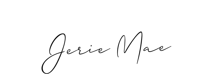 How to make Jerie Mae signature? Allison_Script is a professional autograph style. Create handwritten signature for Jerie Mae name. Jerie Mae signature style 2 images and pictures png