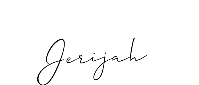 Once you've used our free online signature maker to create your best signature Allison_Script style, it's time to enjoy all of the benefits that Jerijah name signing documents. Jerijah signature style 2 images and pictures png