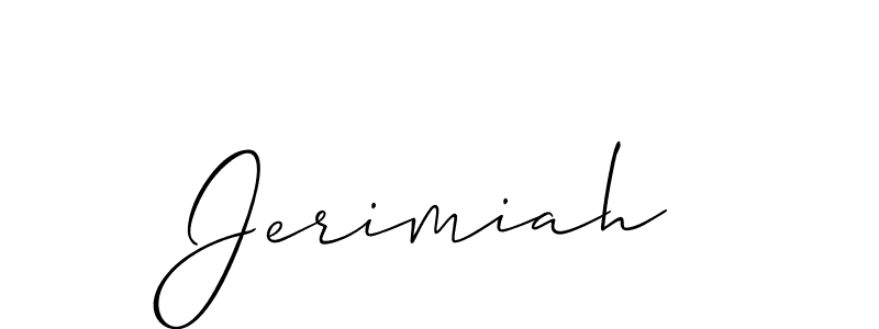 Create a beautiful signature design for name Jerimiah. With this signature (Allison_Script) fonts, you can make a handwritten signature for free. Jerimiah signature style 2 images and pictures png