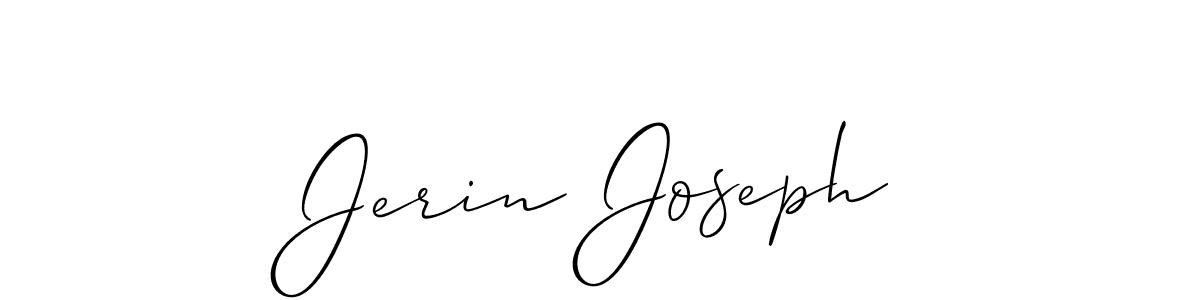 This is the best signature style for the Jerin Joseph name. Also you like these signature font (Allison_Script). Mix name signature. Jerin Joseph signature style 2 images and pictures png