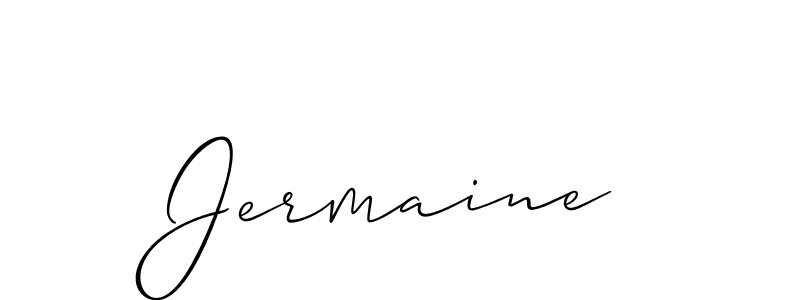 Jermaine stylish signature style. Best Handwritten Sign (Allison_Script) for my name. Handwritten Signature Collection Ideas for my name Jermaine. Jermaine signature style 2 images and pictures png