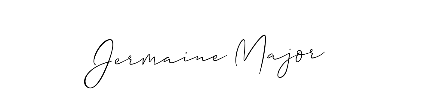 Make a beautiful signature design for name Jermaine Major. With this signature (Allison_Script) style, you can create a handwritten signature for free. Jermaine Major signature style 2 images and pictures png
